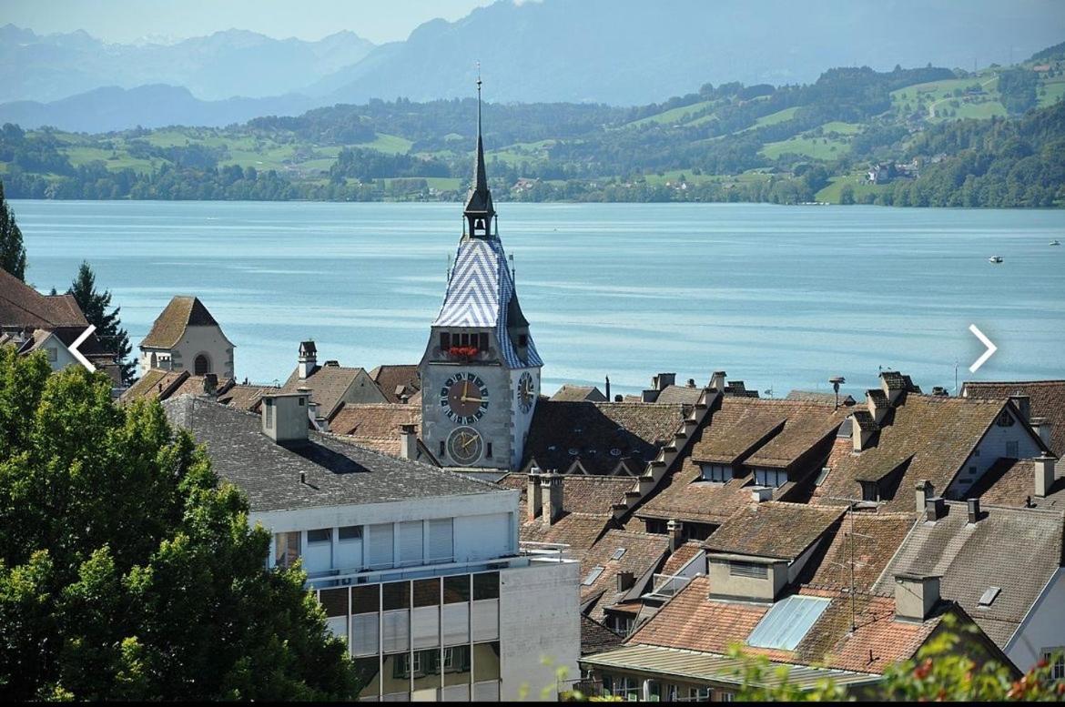 Studio Flat In The Heart Of Zug, Ideal For Solo Travellers Lägenhet Exteriör bild